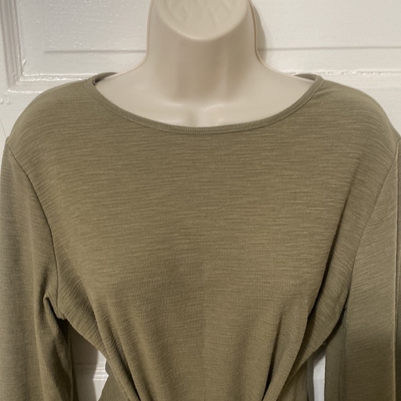 3 FOR $20 R.Vivimos Long Sleeves Bodycon Tie Waist Sweater Dress Women's L - Picture 3 of 8